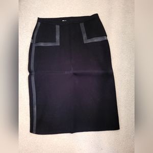 Kenzo Paris Black Pencil Skirt Size M